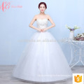 Лаконичный модный off-плечи бальное платье дешевые кружева свадебное платье